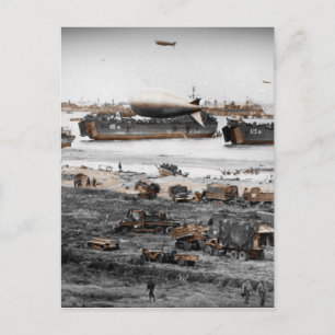 D-Day Landings Assorted Images Postcard