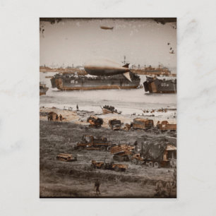 D-Day Landings Assorted Images Postcard