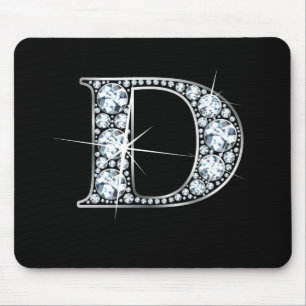 D "Diamond Bling" Print Mousepad