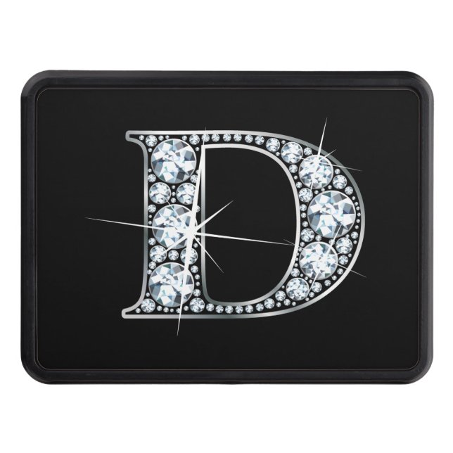 D "Diamond Bling" Trailer Hitch Cover (Front)