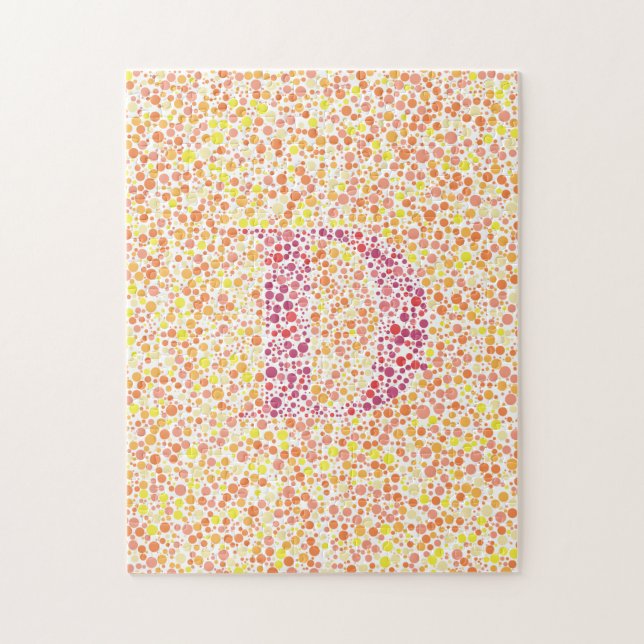 “D” Eye Test Jigsaw Jigsaw Puzzle (Vertical)