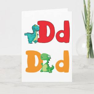 D For Dinosaur Greeting Cards