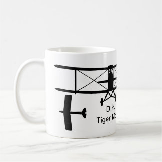 D.H. Tiger Moth Silhouette Mug