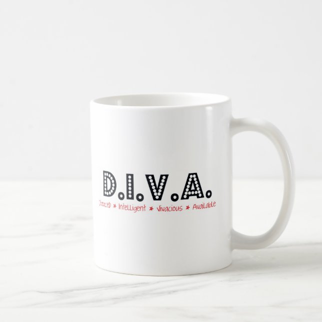 D.I.V.A. Divorced Woman Coffee Mug (Right)