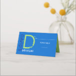 D INITIAL COLLECTION Bar Mitzvah Seating Escort Place Card<br><div class="desc">WELCOME! All my designs are ONE-OF-A-KIND original pieces of artwork designed by me! You can only find them here! I can change the colour of almost any design to fit your needs. I can even add you child's hebrew name to the invite, just ask me how. Feel free to email...</div>