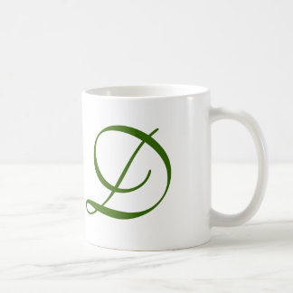 D initial mug