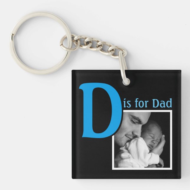 D is for Dad Keychain (Front)