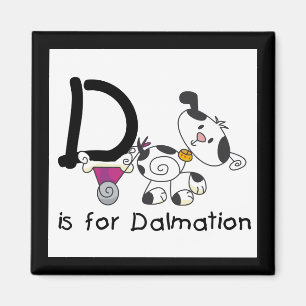 D is for Dalmation T-shirts and Gifts Magnet