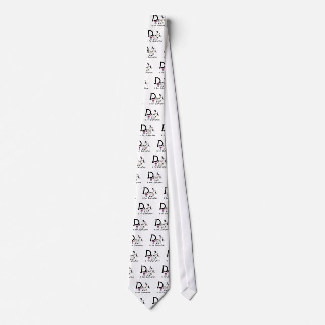 D is for Dalmation T-shirts and Gifts Tie (Front)