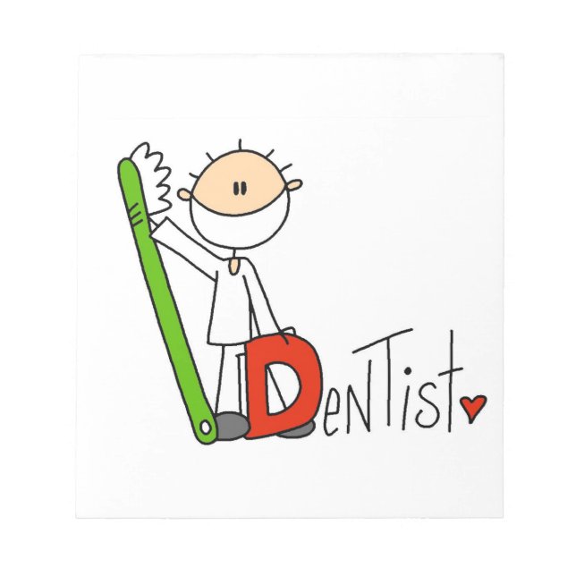 D is for Dentist Notepad (Front)