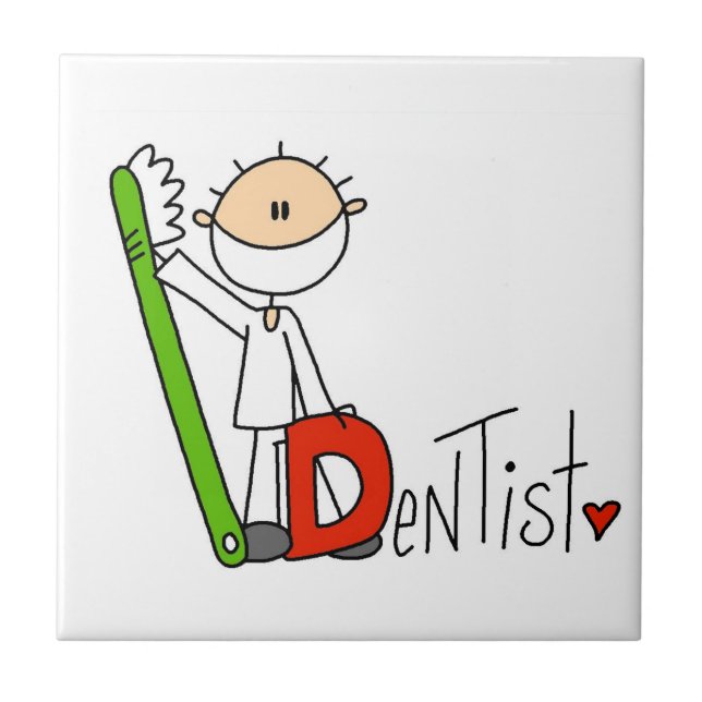 D is for Dentist Tile (Front)