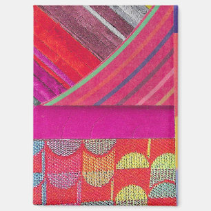 D is for diagonal collage magnet