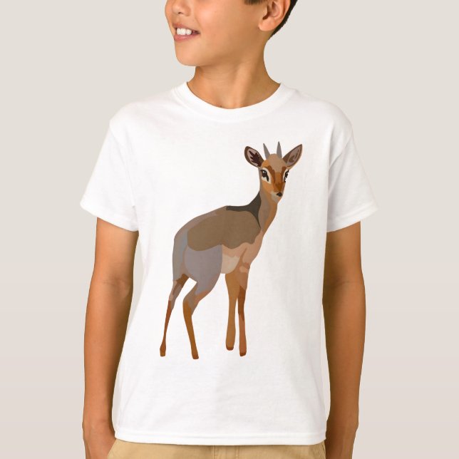 D is for Dik Dik Antelope T-Shirt (Front)