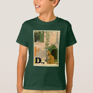 D is for Dog - Golden Retriever and Terrier T-Shirt