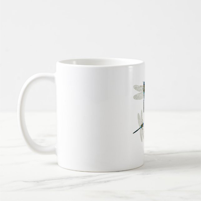 D is for DragonFly Coffee Mug (Left)