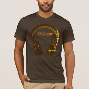 D.J. Music entertainment brown  T-Shirt
