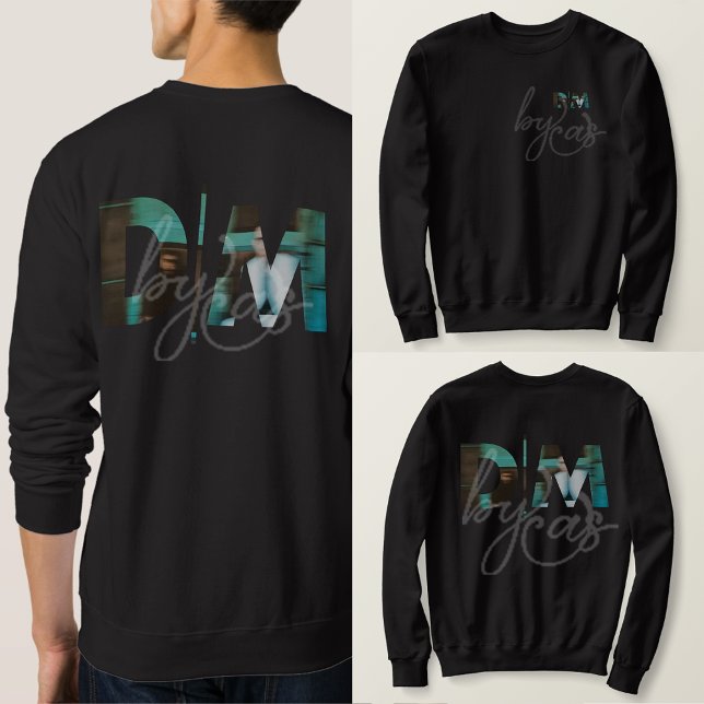 D|M Blue Essense Sweatshirt (D|M Blue Essence Sweatshirt (with watermark) Depeche Mode Acronym with Image clipped inside the D|M)