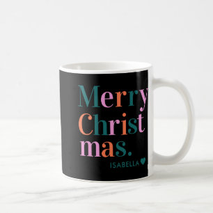 D Modern Colorful Merry Christmas Coffee Mug