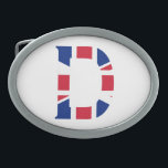 D Monogram overlaid on Union Jack Flag bbcnt Belt Buckle<br><div class="desc">D Monogram overlaid on Union Jack Flag Belt Buckle

Design © Trinkets and Things 2017 - AHP Design. All Rights Reserved.

030417</div>