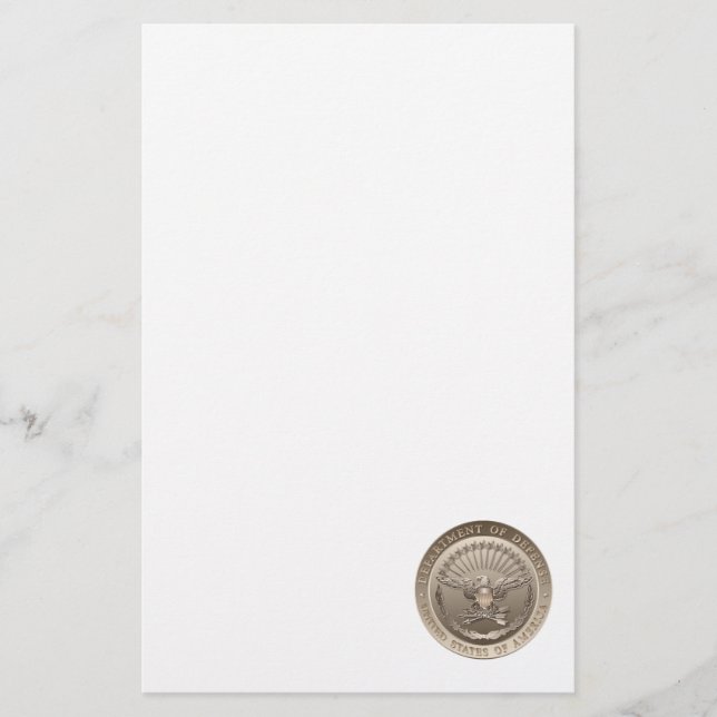 D.O.D Government Emblem Stationery (Front)