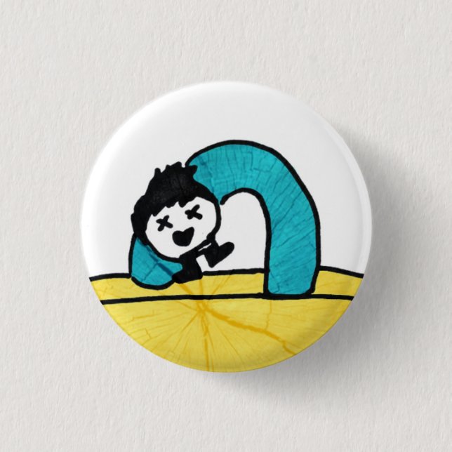d.O falls to death 1 Inch Round Button (Front)