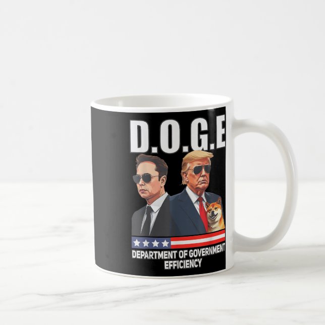 D.o.g.e. Department Of Government Efficiency  Coffee Mug (Right)