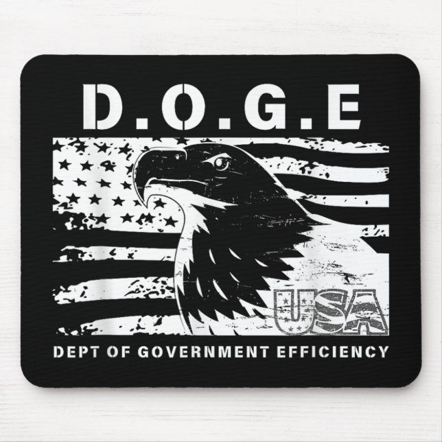 D.o.g.e. Department Of Government Efficiency Funny Mouse Pad (Front)