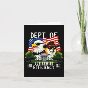 D.o.g.e Department Of Government Efficiency Trump  Card