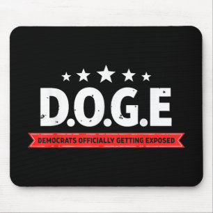 D.o.g.e Doge Democrats Officially Getting Exposed Mouse Pad