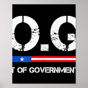 D.o.g.e Doge Department Of Government Efficiency Poster