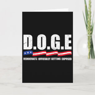 D.o.g.e Doge Department Of Government Efficiency T Card