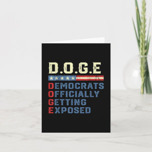 D.o.g.e Doge Department Of Government Efficiency T Card
