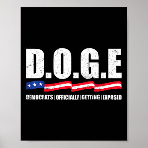 D.o.g.e Doge Department Of Government Efficiency T Poster