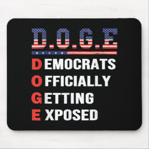 D.o.g.e Doge Department Of Government Efficiency U Mouse Pad