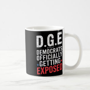 D.o.g.e Doge Government Satire American Flag Coffee Mug