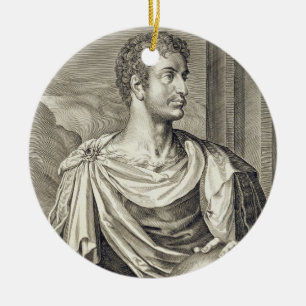 D. Octavius Augustus (63 BC - 14 AD) Emperor of Ro Ceramic Ornament