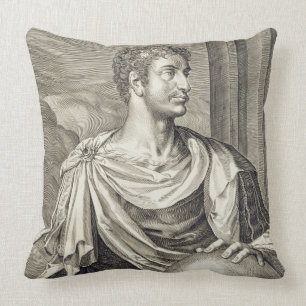 D. Octavius Augustus (63 BC - 14 AD) Emperor of Ro Throw Pillow