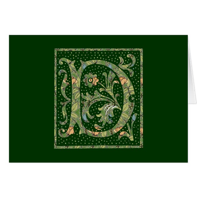D Ornate Floral Monogram (Front Horizontal)