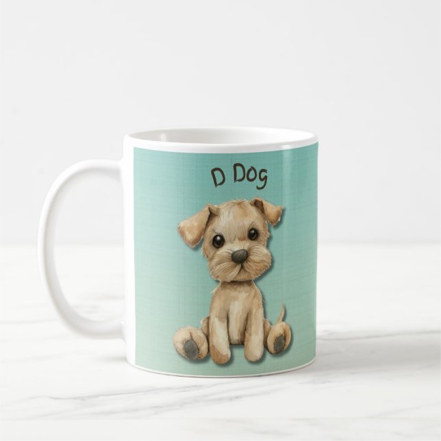 D pour chien : Adorable Kids Design Mug (Gauche)