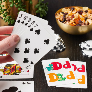 D Pour Les Cartes De Jeu Dinosaures