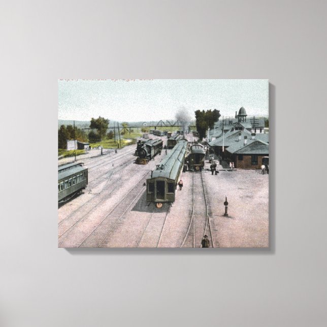 D & R G Railroad Depot Canvas Print (Front)