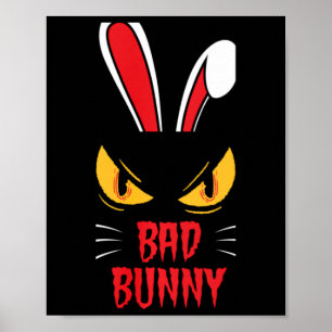D Rabbit Creepy Rabbit Cool Animal Friend Pullover Poster