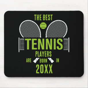 D Tennis Birth Year Name Birthday  Mouse Pad