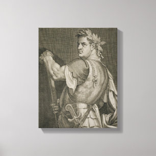 D. Titus Vespasian Emperor of Rome 79-81 AD engrav Canvas Print