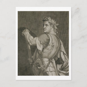D. Titus Vespasian Emperor of Rome 79-81 AD engrav Postcard