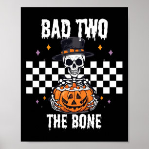 D To The Bone Skeleton Halloween Costume  Poster