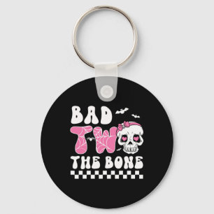 D Two The Bone Birthday Toddler Halloween Birthday Keychain