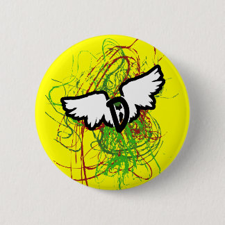 D-Wings Swirl 2 Inch Round Button
