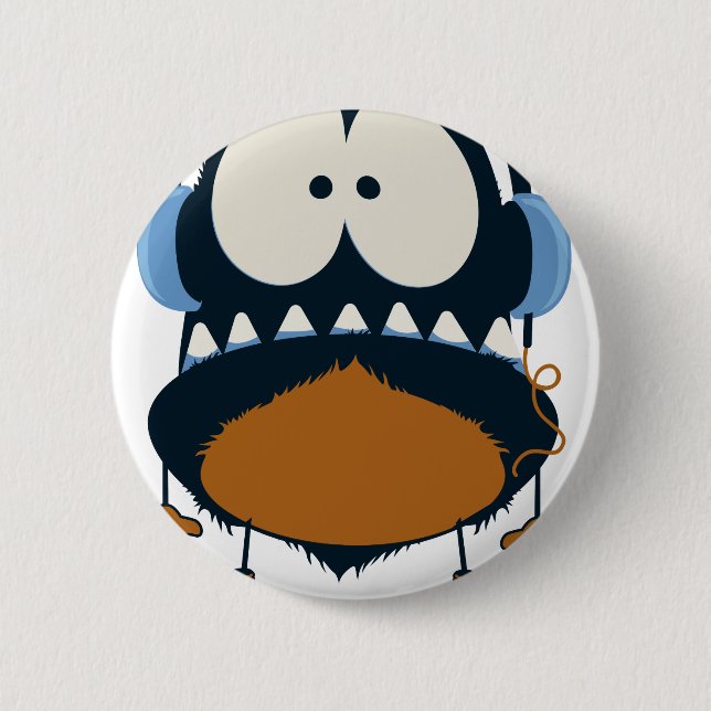 DA MUSIC 2 INCH ROUND BUTTON (Front)