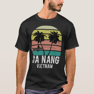 Da Nang City Vietnam Retro Sunset T-Shirt